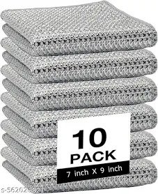 10 Pcs Multipurpose Wire Mesh Dishwashing Cloths