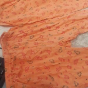 High Quality Baby Boys And Girls Cotton Printed Pyjama Pack Of 2 Orange Color 12 To 17 Month