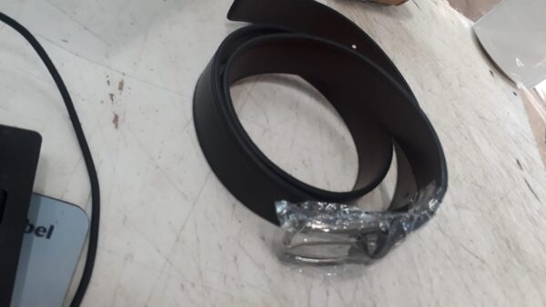 Men Leather Pure Leather Reversible Belt Black Color