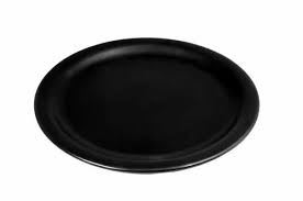 Round Matt Black Dinner Plate 11 Inches Pack Of 3