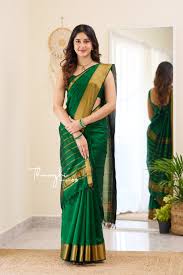 Green Colour Saree For Women