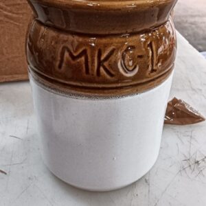 Ceramic Pickle Jars With Lid Containers 1000 Ml Storage Jar For Spice Pickle Chutney Achar Pack Of 2