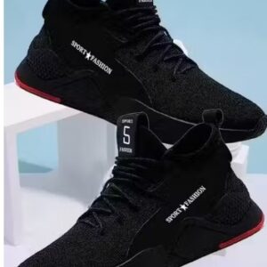 Latest Fashionable Men Sports Black Shoes Size 10