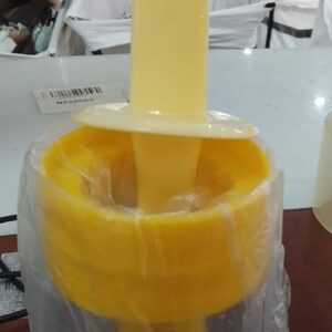 Oil Dispenser With Brush Yellow And White Colour