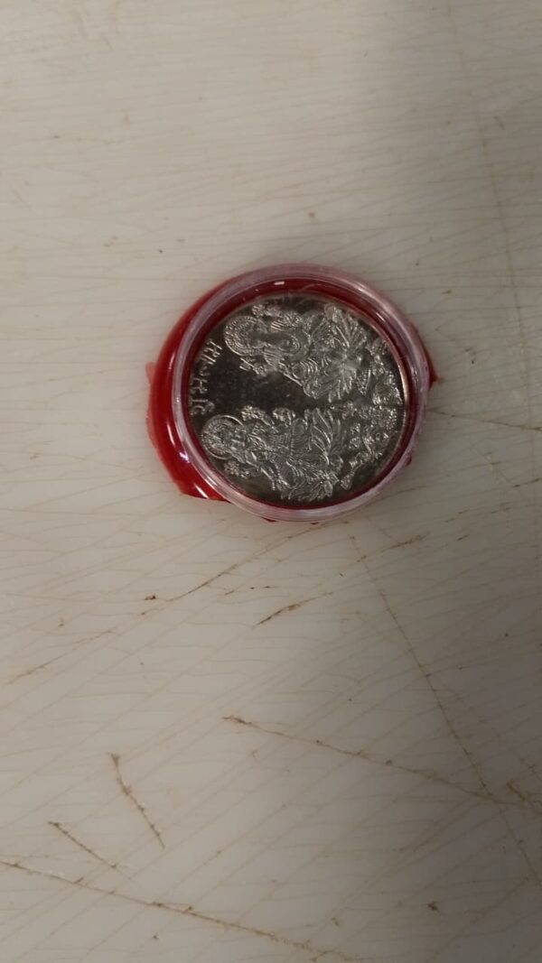 Silver Plated Coin For Diwali Pooja