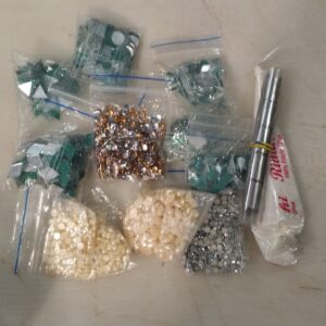Multi Shape Mirror Kit With Beads Kit For Jewellery