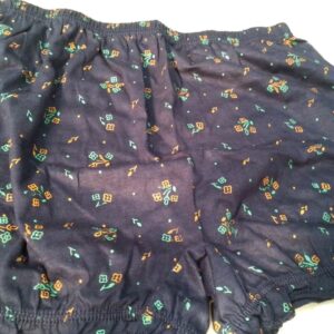 Blue Colour Printed Shorts For Women Size M