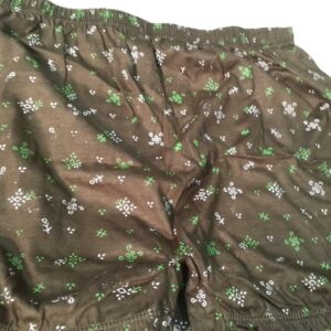 Green Printed Bloomer For Women Size M