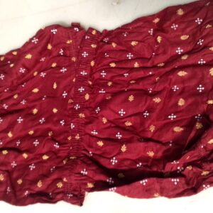 Maroon Printed Bloomer For Kids Size 5 To 6 Year Pack Of 2