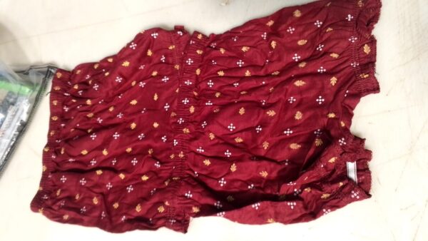 Maroon Printed Bloomer For Kids Size 5 To 6 Year Pack Of 2