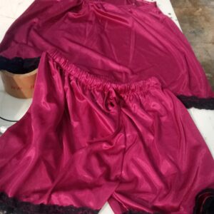 Women Night Dress Maroon Size M