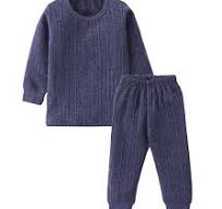 Kids Unisex Thermal Set Blue Size 24