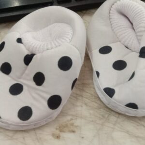 White Color Printed Shoes For Infant Baby