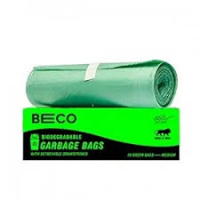 Beco Bamboo Green Color Garbage Bag 30 Bag Size 19 X 21 Inch