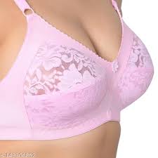 Lingerie Pink Color Net Bra For Women Size L