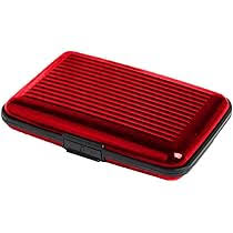 Aluminium Red Color Security Credit Card Wallet