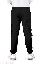 Black Color Joggers For Men Size L