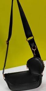 Black Colour Sling Handbag For Women
