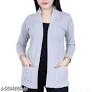 Women S Grey Cotton Shrug Size Xxl
