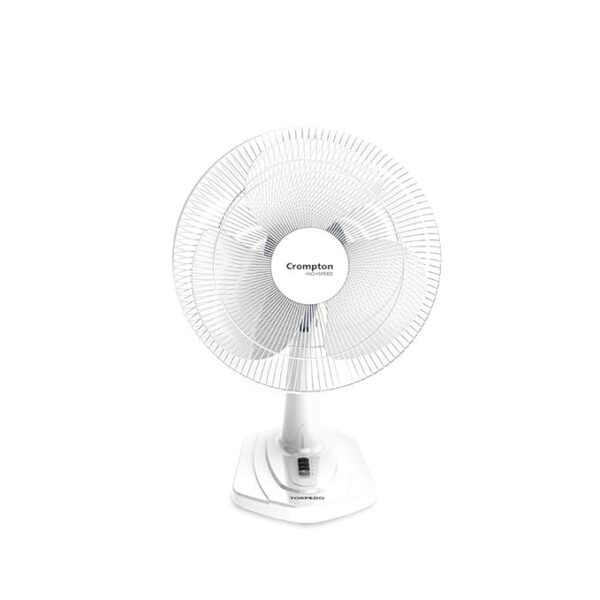 Crompton High Speed Torpedo Table Fan 400 Mm 115 Watt Kd White