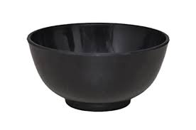 Plastic Noodle Bowl Black 600 Ml