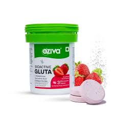 Oziva Bioactive Gluta Strawberry Swirl Flavour 3 Tablets