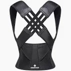 Unisex Black Posture Corrector Belt