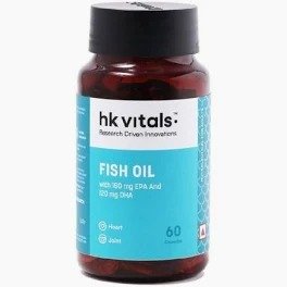 Hk Vitals Fish Oil 1000Mg With 180Mg Epa And 120 Mg Dha 60 Capsules