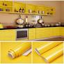 Yellow Contract Paper Glossy Wall Papers 24X24 Inches
