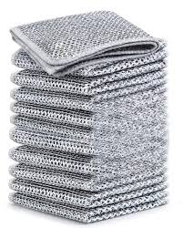10 Pack Silver Stainless Steel Wire Dish Cloth 10 Pcs