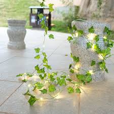 Glimmer Lightings Green Leaf Vine String Light For Home Decor 6 Feet