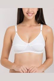 Souminie Womens Soft Fit Cotton White Non Padded Bra 34C