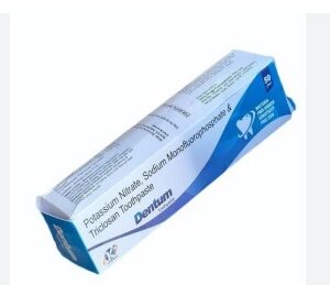 Dentum Potassium Nitrate Sodium Monofluorophosphate Triclosan Toothpaste 50G