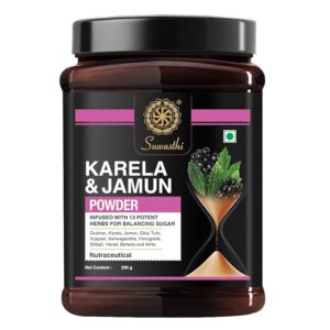 Suwasthi Karela Jamun Powder With 13 Potent Herbs Regulate Sugar Management 250 Gm