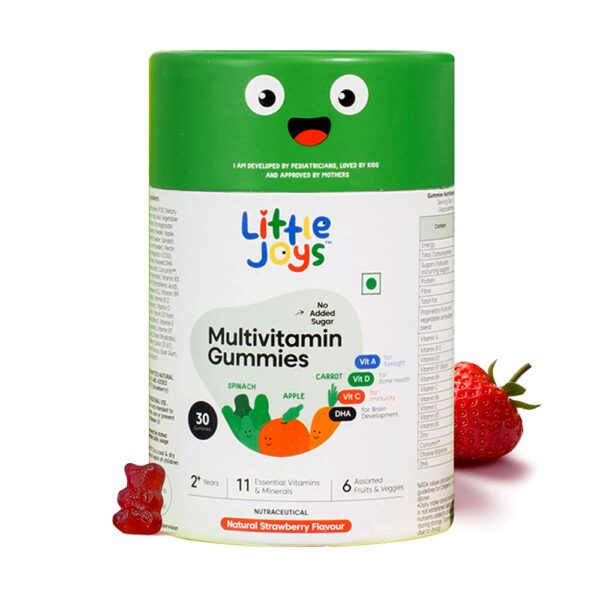 Little Joys Multivitamin Gummies 7 To 12 Years With 11 Vitamins And Minerals 30 Day Pack 102 Gm