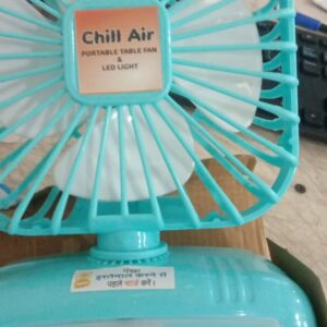 Chill Air 104 Portable Sky Blue Mini Table Fan