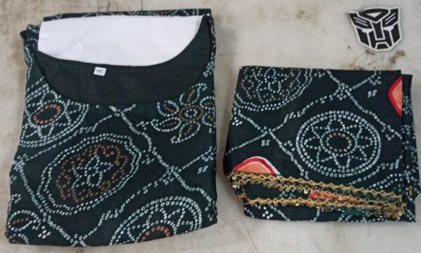 Multicolour Printed Kurta Dupatta For Women Size Xxl