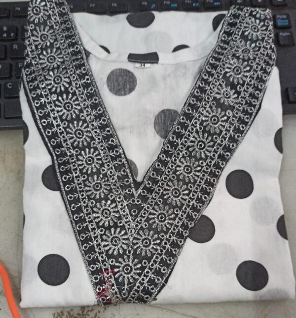 White Colour Kurta For Women Size 34