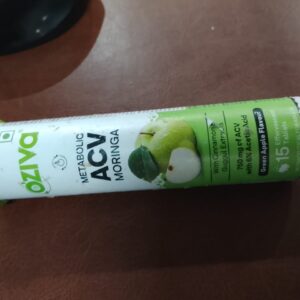 Oziva Metabolic Acv Moringa Green Apple Flavour 15 Tablets