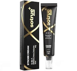 So True Vanity 3 In 1 Highlighter Primer Strobe Cream Gold 30G
