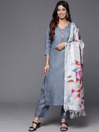 Gray Colour Kurta For Women Size M