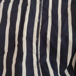 Kalakari Black And White Striped Top For Women Size Xl