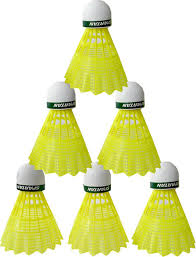 Yellow Color Shuttlecock 6Pcs