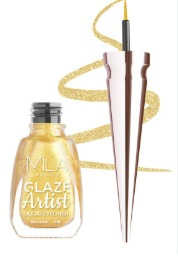 Mila Beaute Glaze Artist Liquid Eyeliner Smudge Proof 6Ml Magical Gold 006