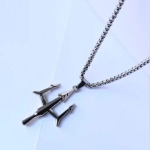 Stainless Steel Trident Trishul Pendant For Boy And Men