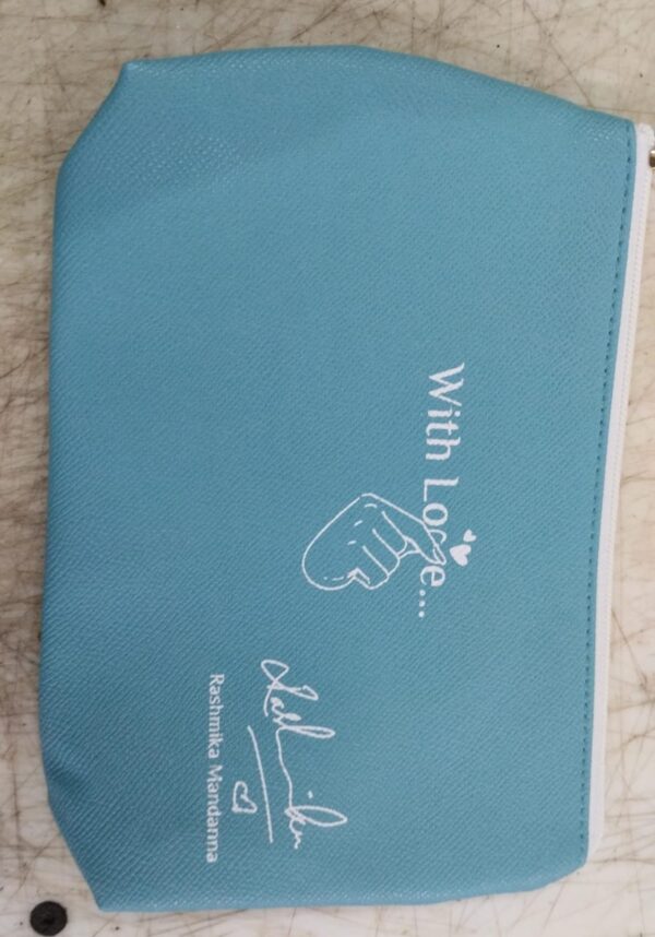 Women Personalised Make Up Bag Color Blue