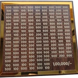 Wooden Money Bank With Savings Chart Money