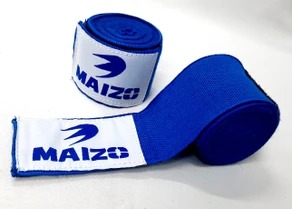 Maizo Stretchable Boxing Hand Wrap Blue 180 In 2 Pcs