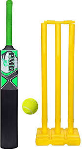 Plastic Bat Cricket Wicket Set