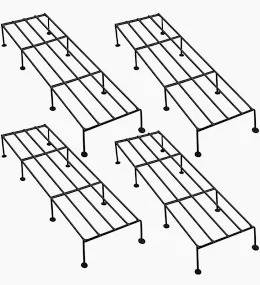 Metal Black Color Pot Stand Set Of 4